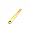 Peso in ottone per interno tubo quadro Stantuffo Art.2084